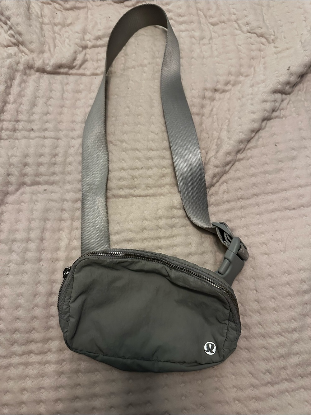 lululemon athletica Light Gray Sling Belt Bag